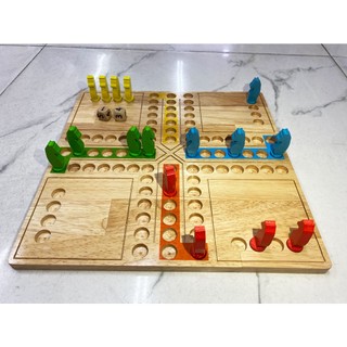 Bộ cờ tứ mã, cờ cá ngựa bằng gỗ For kid cắt CNC đẹp mắt và bền cho mọi lứa tuổi, đồ chơi truyền thống VN