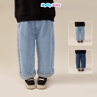 Quần Jean Ống Suông Cho Bé Trai Bé Gái Nyny Baby Vải Jean Mềm Phong Cách Hàn Quốc Mang Từ 1 - 7 Tuổi ( 9-24kg)