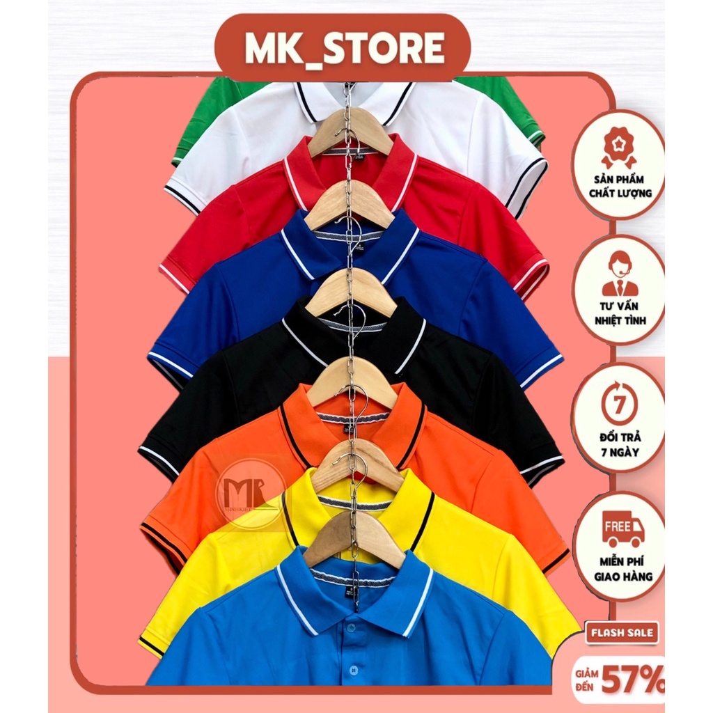 Áo Thun Polo Cá Sấu (Nam.Nữ) ,Áo Thun vải mè thể thao dãn 4 chiều mát, mịn đồng phục nhóm công ty (TM01)