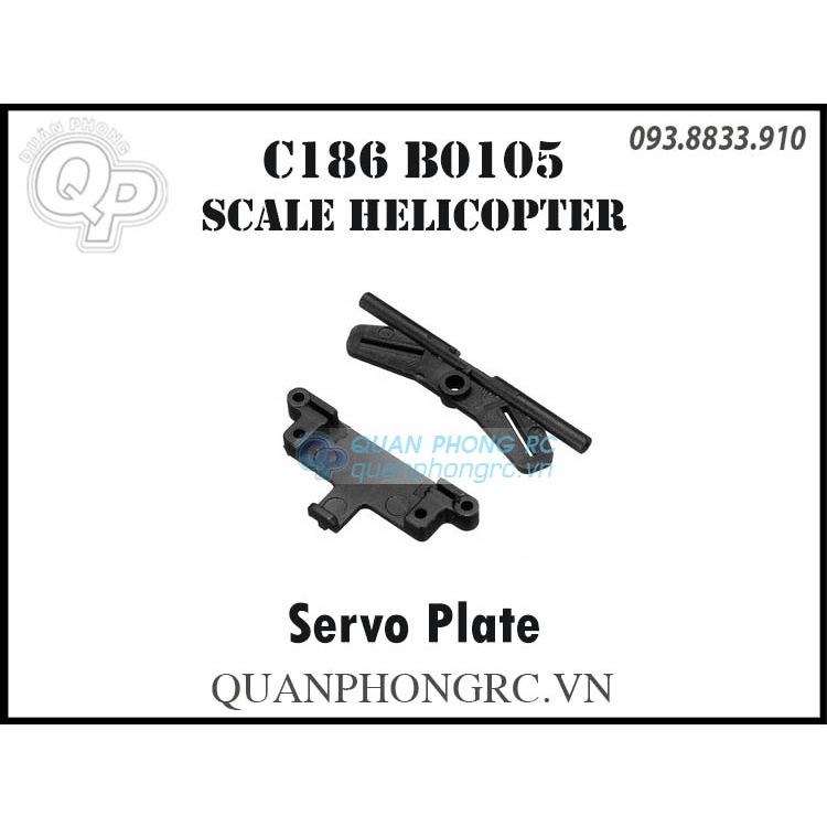 Pát Servo C186 BO105 Helicopter Servo Plate