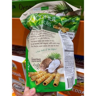 Bánh ống dừa Organic Crispy Coconut Rolls