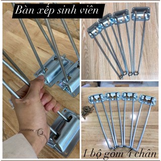 Bộ chân bàn xếp gọn Cao 28cm ( 1 bộ gồm 4 Chân)