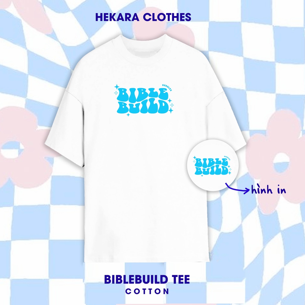 Tee BibleBuild Blue - Hekara Clothes