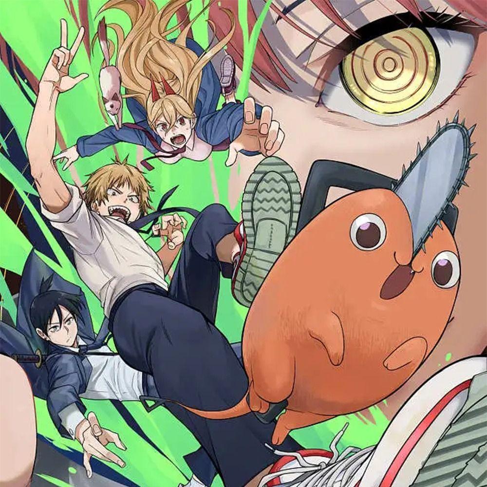 Bộ 52 Miếng Dán Chống Thấm Nước Hình Cưa Xích PEWANY Anime Trang Trí Vali / Điện Thoại / Ván Trượt DIY