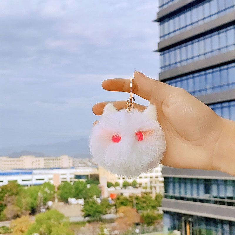 Móc Khóa Hình Mèo Nhồi Bông Dễ Thương