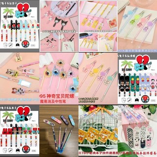 Combo 50 cây bút bôi xoá được mực xanh, tím