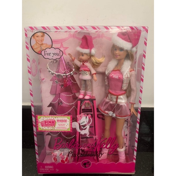 Set búp bê Barbie and Kelly Pink Holiday