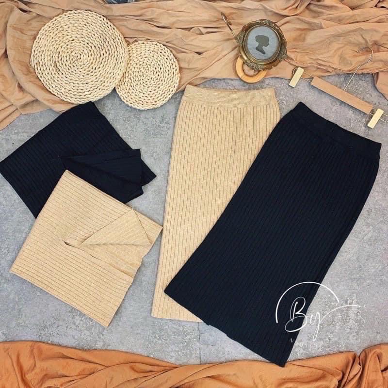 Chân váy len đũa 2 màu hot hit