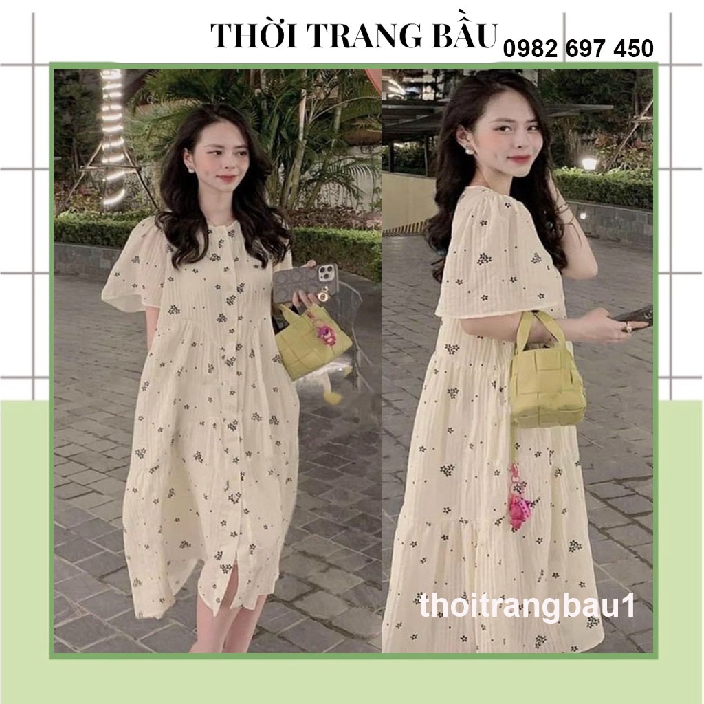 [thoitrangbau1 V-06] VÁY BẦU MÙA HÈ CỰC XINH-ĐẦM BẦU THỜI TRANG THIẾT KẾ DÁNG BABYDPLL HOA NHÍ, CÔNG SỞ,DỰC TIỆC,ĐI CHƠI