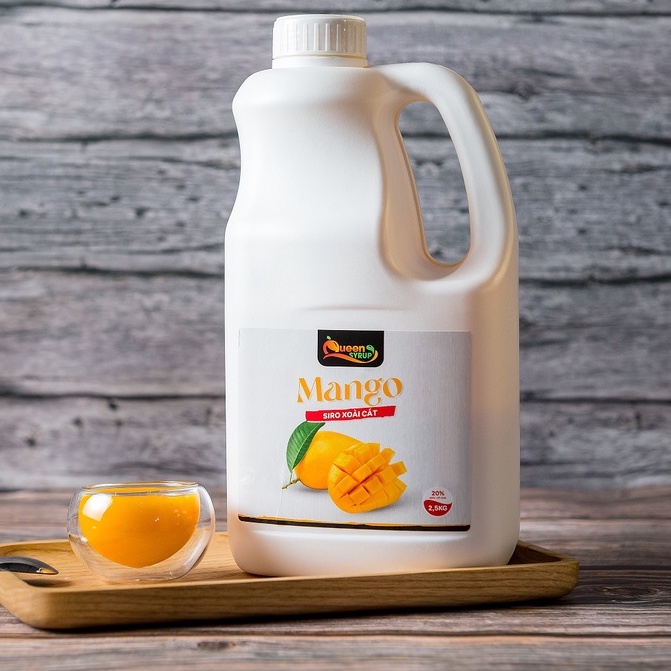 Siro Queen (Queensyrup) Xoài Cát 2.5kg (HSD: 15/08/2024)