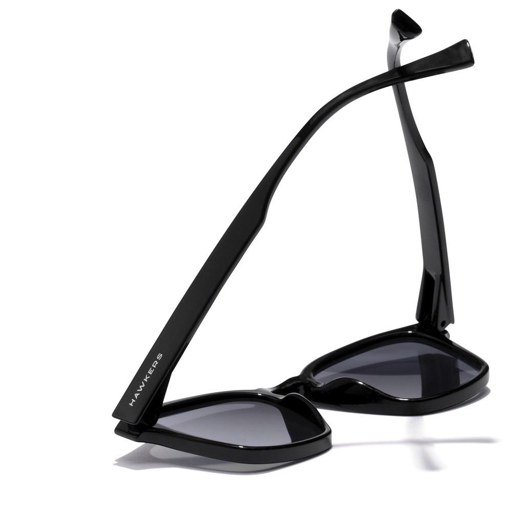 HAWKERS Black Chrome Classy Sunglasses For Men And Women, Unisex. Official Product Designed In Spain