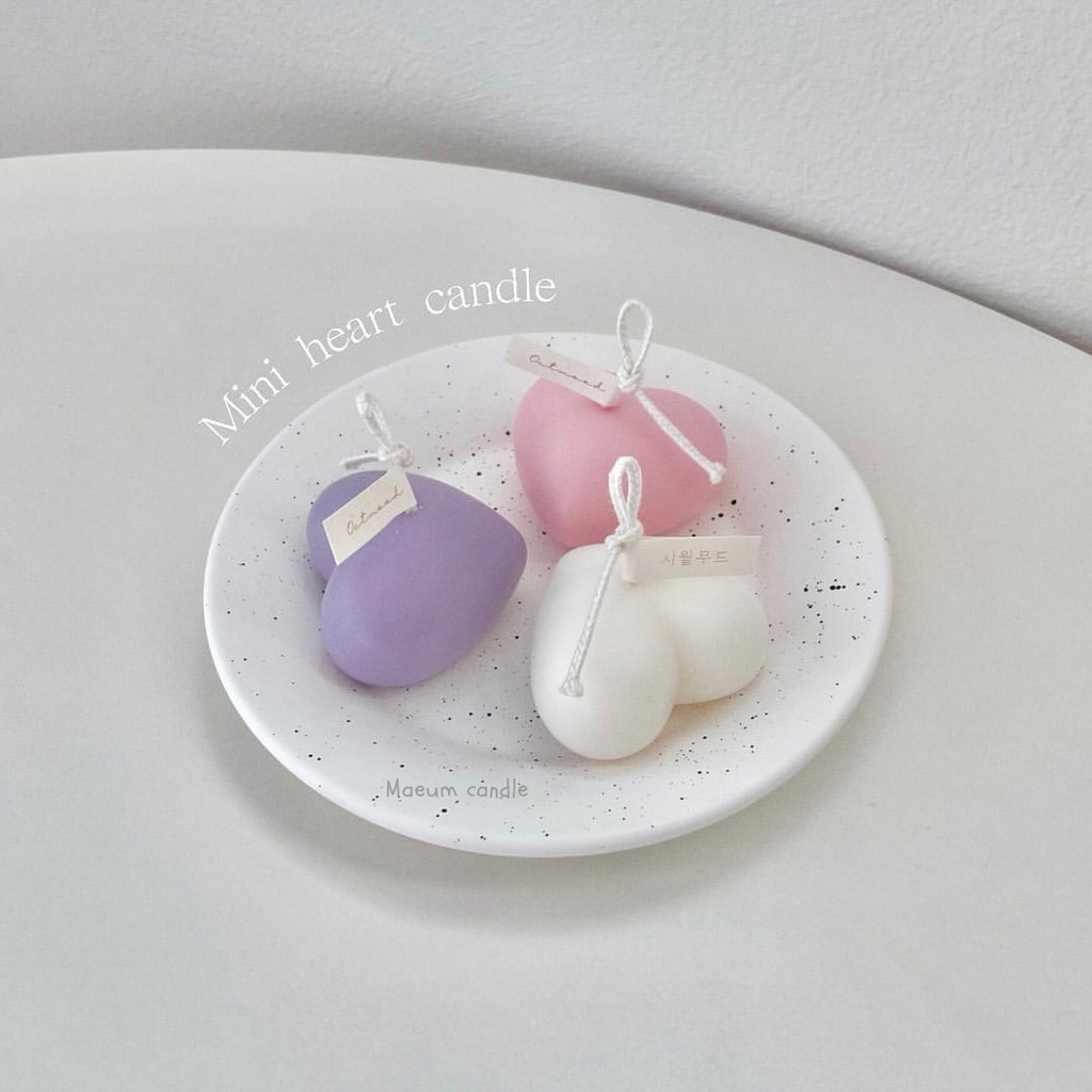 Nến thơm decor trái tim xinh xắn - MAEUM15