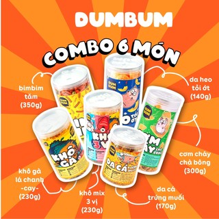 Combo 6 sản phẩm đồ ăn vặt DumBum Hà Nội tiện lợi, tiết kiệm
