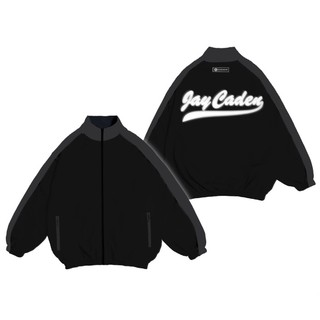 Áo khoác jacket dù jay caden phản quang bạc unisex form rộng igb basic - màu đen xám