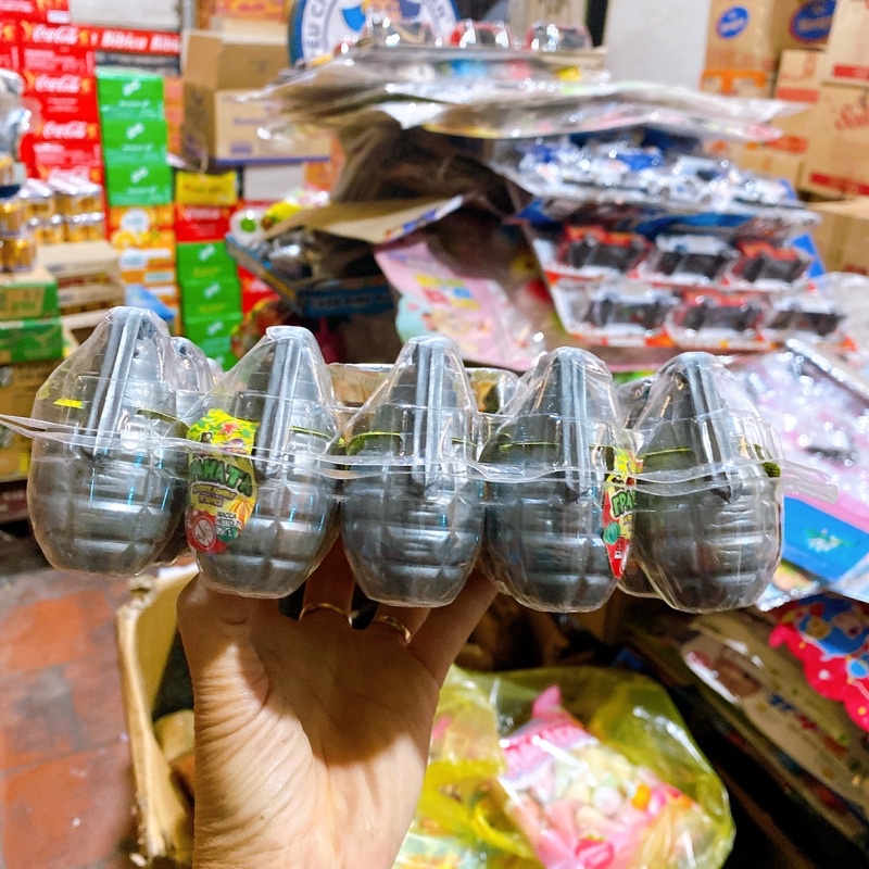 Khay 30 lọ kẹo xê hình đồ chơi