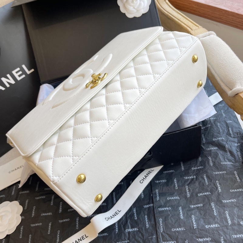 Túi xách công sở da mịn khoá vàng