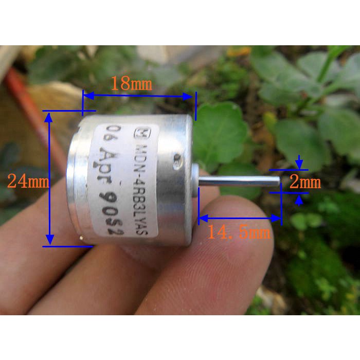 Motor mini 310 3v - 9v chạy êm dòng điện nhỏ 10mA tốc độ 3500 - 7000 - 10500 RPM thích hợp làm quạt mini - LK0076