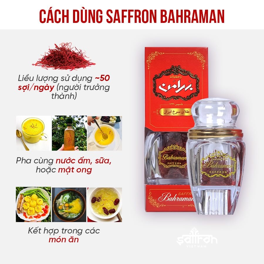 Set quà 20/10 Nhụy hoa nghệ tây Saffron Việt Nam (gồm: Nhụy hoa nghệ tây, đông trùng hạ thảo)