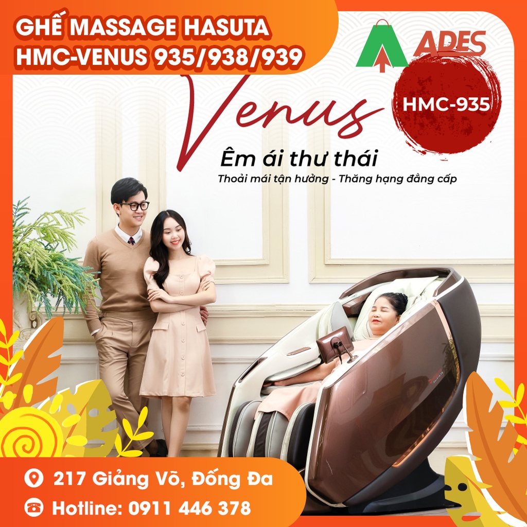 Ghế Massage cao cấp Hasuta HMC-935, HMC-938, HMC-939 Venus