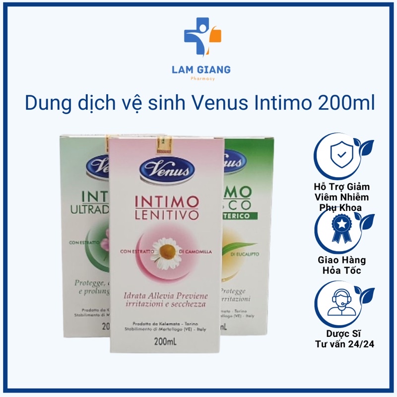 Dung dịch Vệ sinh Venus Intimo từ Ý 200ml hương thơm thảo dược