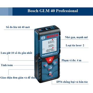 Máy Đo Khoảng Cách Bosch GLM 40