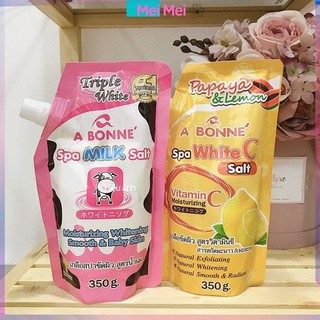Muối tắm tẩy tế bào chết a bonne milk & sense salt scrub sữa dừa thái lan 350g