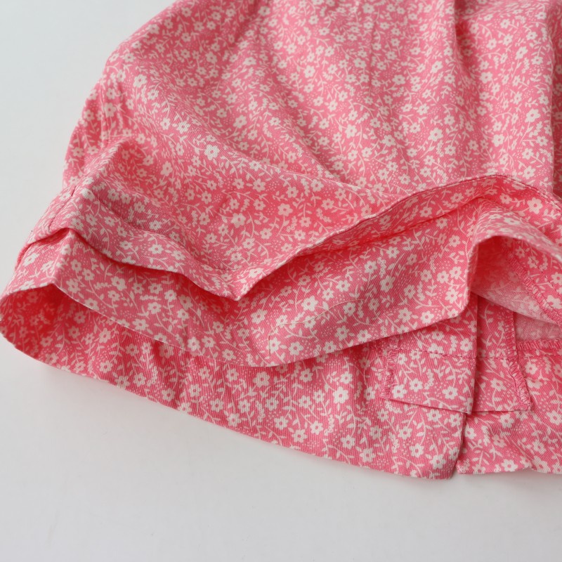 Áo váy sơ sinh bé gái C&A ngắn tay màu hồng 3-9 tháng tuổi xuất dư