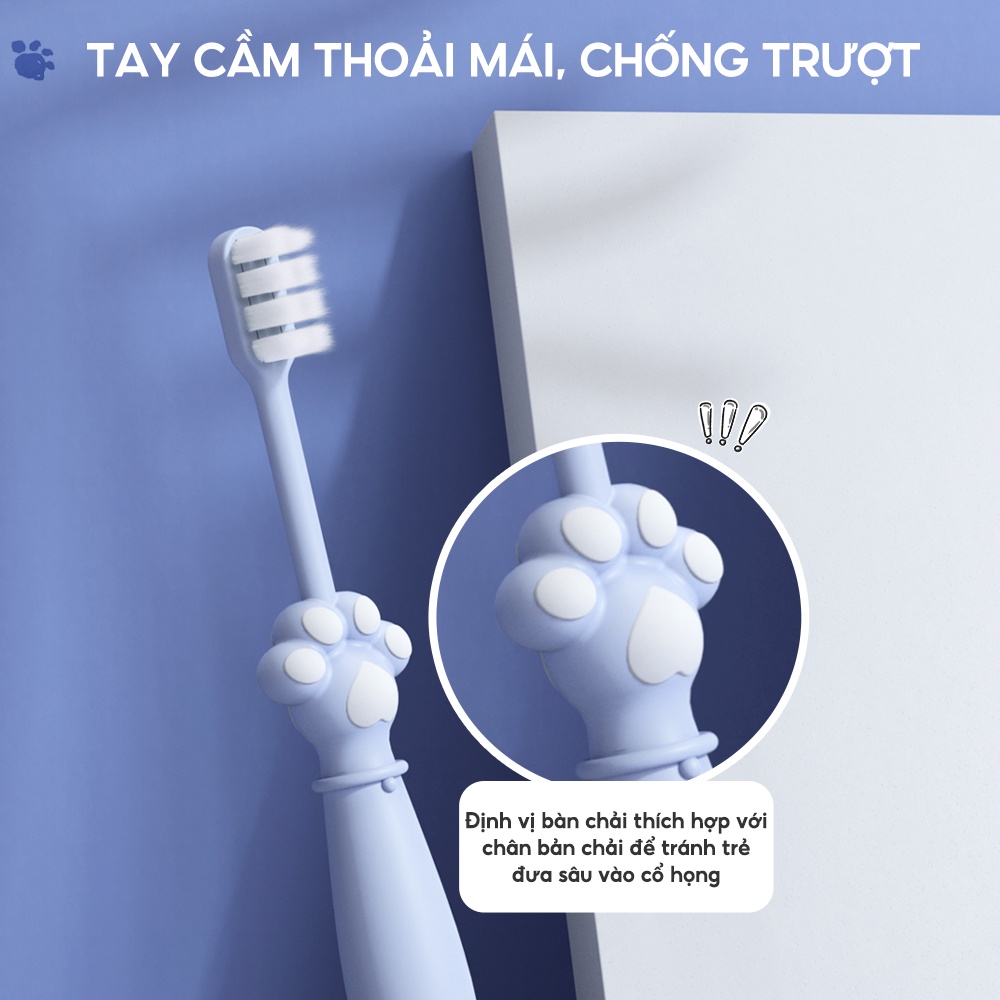 Bàn chải đánh răng chân thú cho bé Alilo T2 Kids Soft Toothbrush (Gói 2 chiếc)