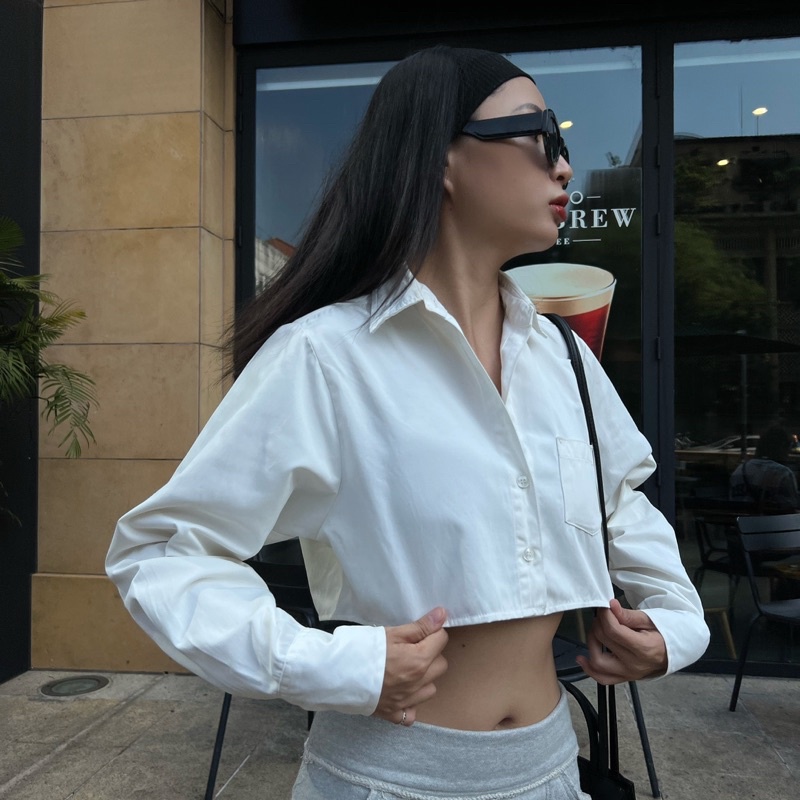 _Áo sơmi croptop