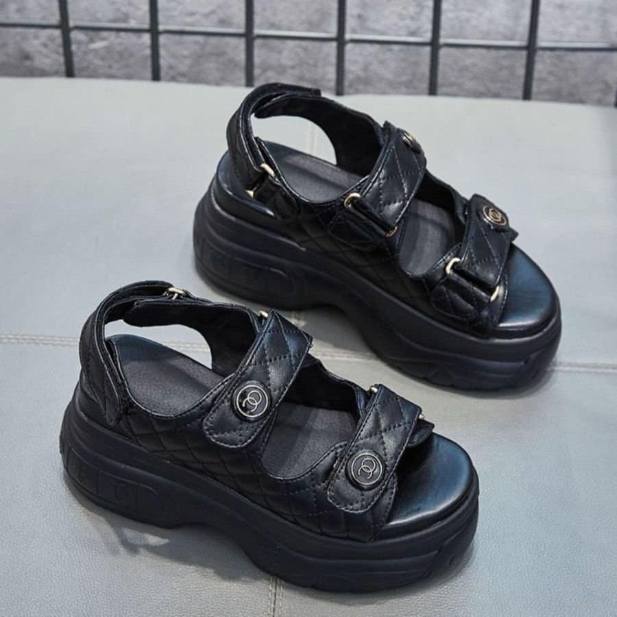 SANDAL ĐẾ GỒ QUAI DÁN HÀNG XỊNN