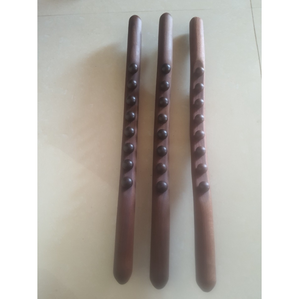 Gậy Gỗ Massage Đánh Tan Mỡ Bụng Gậy gỗ Massage Body Đả Thông Kinh Lạc Giảm Béo 8 Bi Carbon