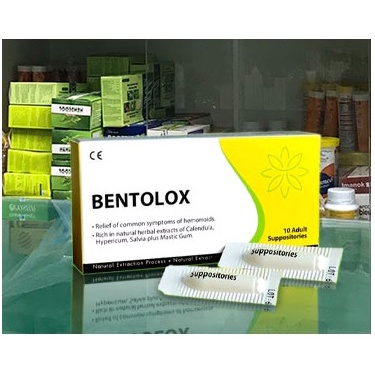 Gel bôi trĩ bông hoa BENTOLOG và viên đặt BENTOLOX - Nhũ tương tạo màng bảo vệ da vùng hậu môn