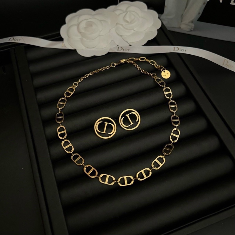 Choker CD hàg CC đeo sang chảnh, phụ kiện trang sức hari korea accessories