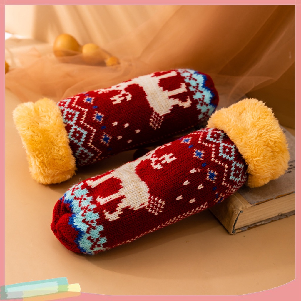 Găng Tay Len Giữ Ấm Mùa Đông Chống Trượt Có Thể Tái Sử Dụng Cho Nữ