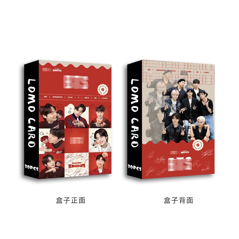 BTS Photocard Double-sided Color Printing Jimin V Lomo Card