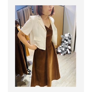 Đầm nhung midi 2 dây V2759 Aholic