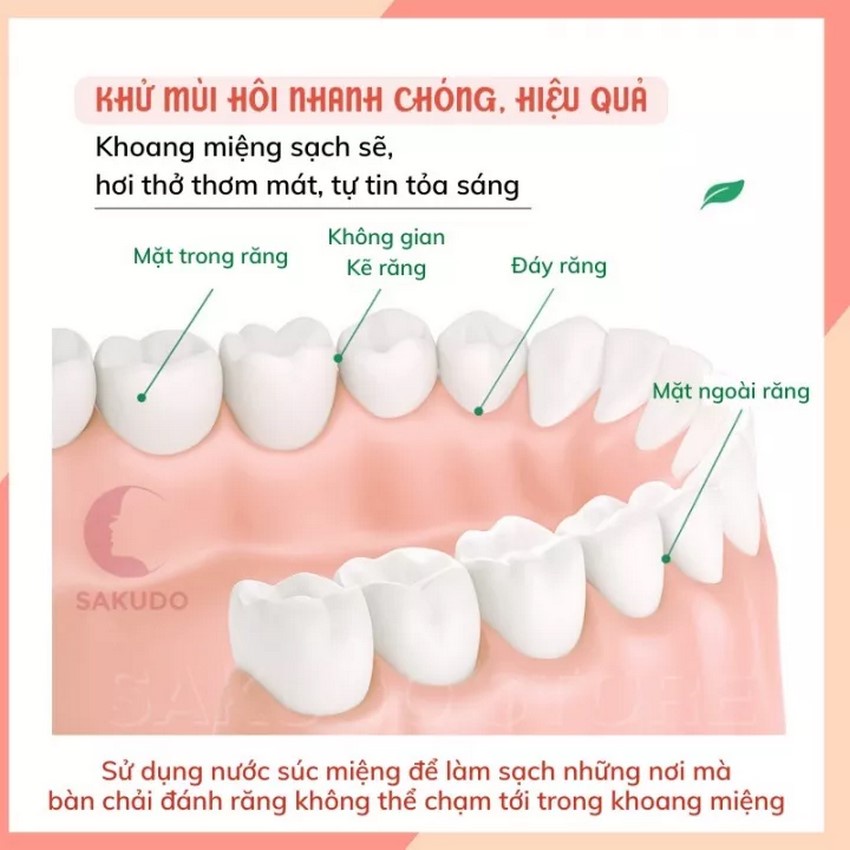 Nước xúc miệng Hoa Quả Thơm miệng sạch sẽ thơm tho NAVI