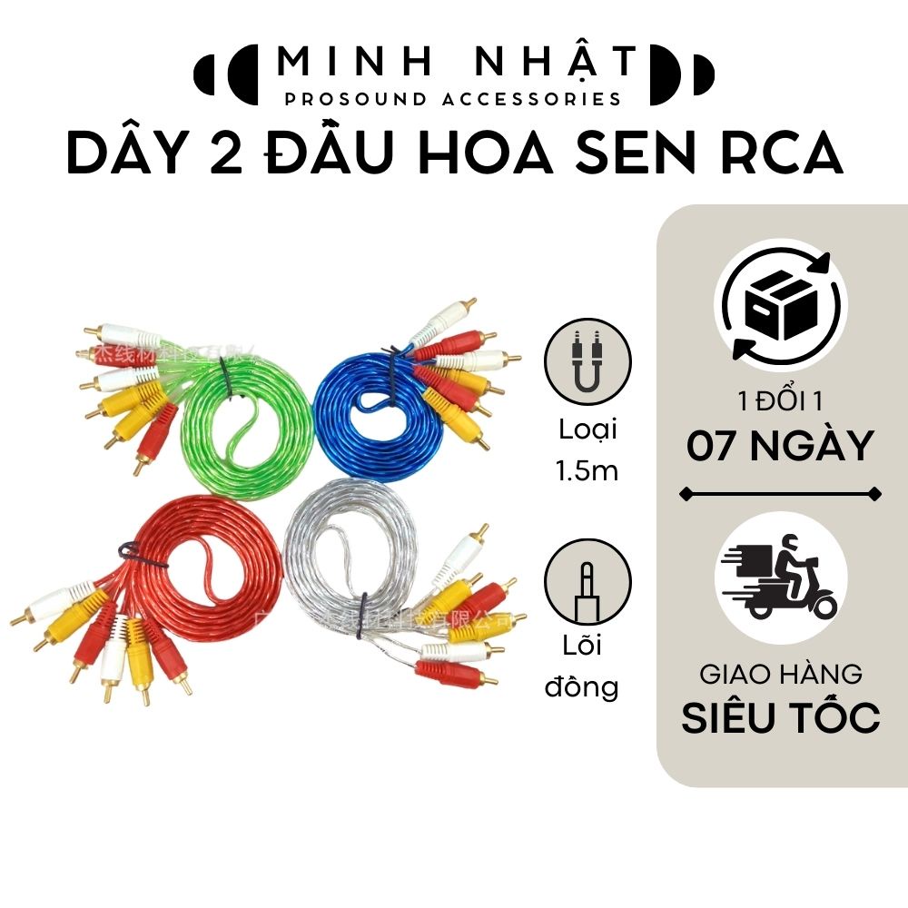 Dây hai đầu hoa sen ( RCA )