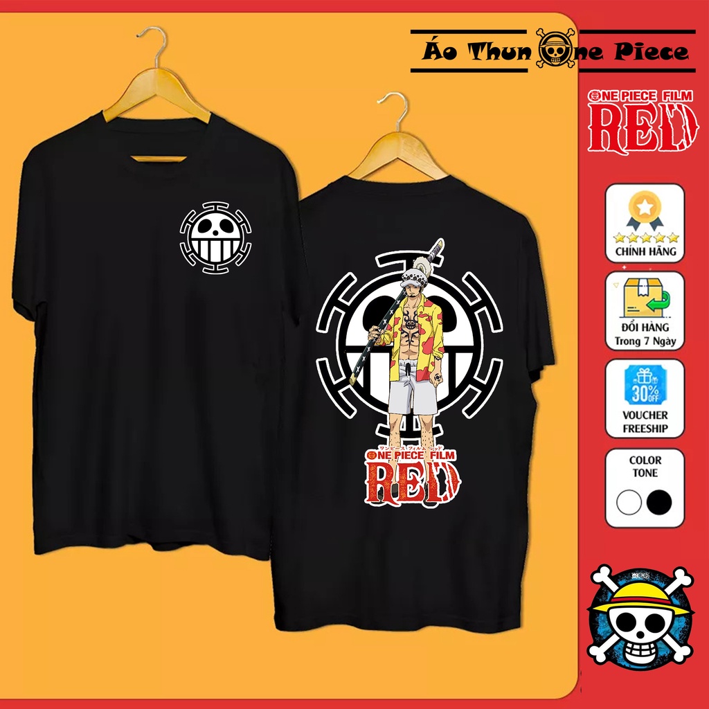 ⚡️FREESHIP⚡️Áo Thun In Hình Law One Piece Film Red Trắng Đen Cực Chất, Cực Đẹp [MỚI NHẤT]