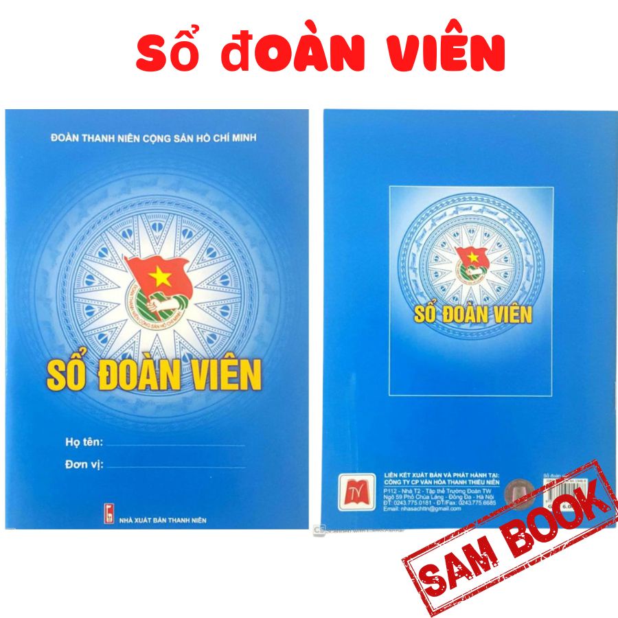 Sổ đoàn viên xanh dương, sổ chi đoàn kết nạp hàng chuẩn Giá tốt