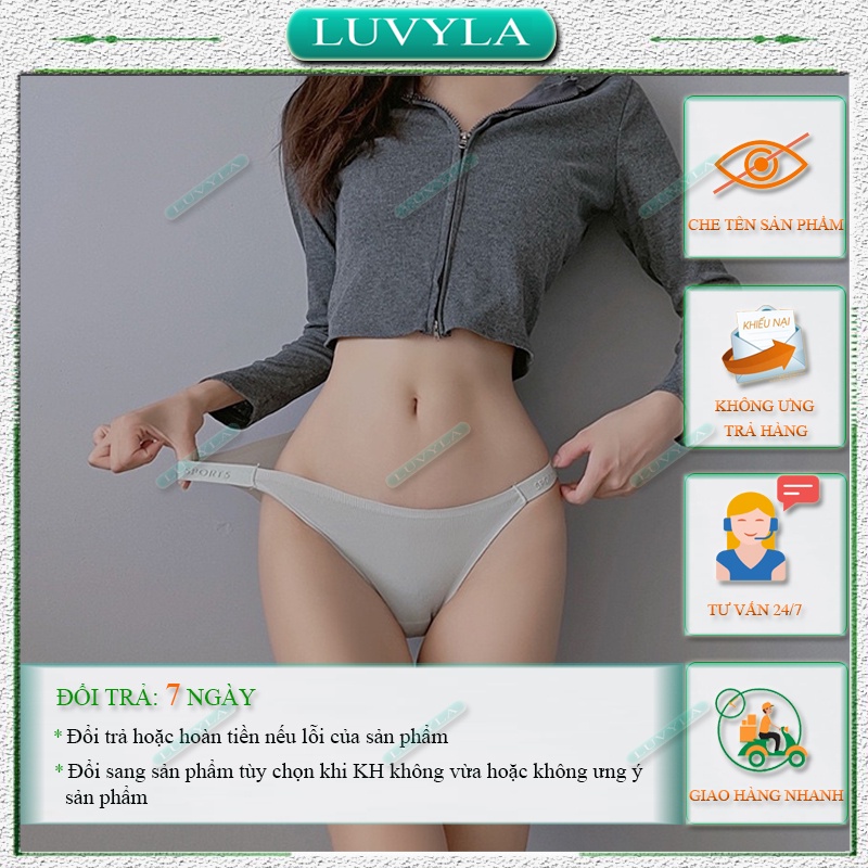Quần lót nữ su đúc thun lạnh sexy kháng khuẩn cao cấp LUVYLA QLS13
