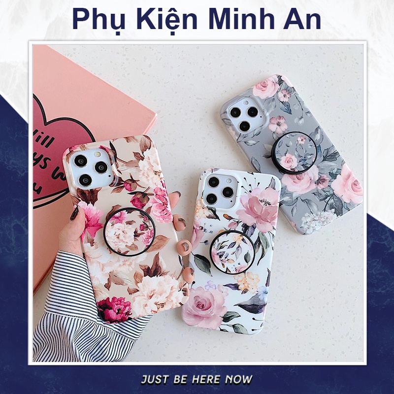 Ốp Lưng Hoa Lá Vintage Vỏ Bọc Sang Trọng Cá Tính Thời Trang Cho Điện Thoại iP X XS 11 12 13 Pro Max - Minh An Saigon