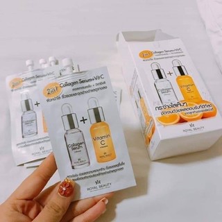 Hộp lớn 6 gói Serum 2in1 collagen +vit c chính hãng thái lan dùng là mê