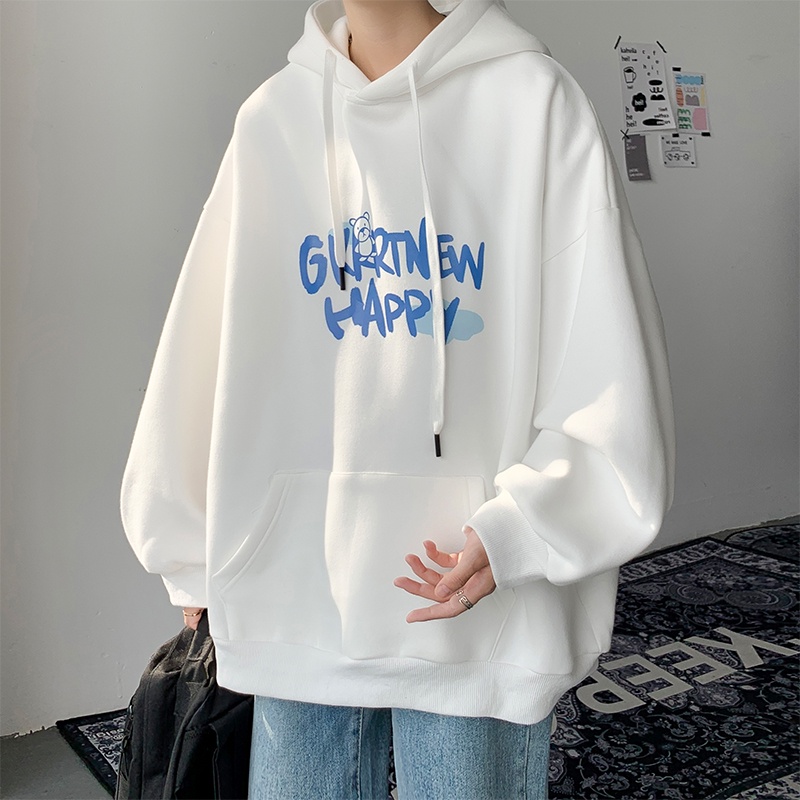 Áo hoodie nam nữ HAPPY nam nữ form rộng phong cách hàn quốc