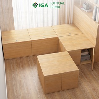 Tủ đồ gỗ đa năng IGA lưu trữ đồ tiện dụng, tiết kiệm không gian GP182/GP183