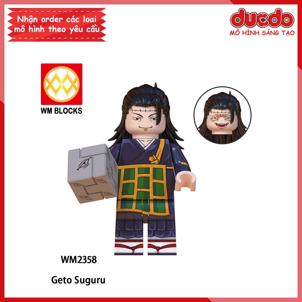 Minifigures nhân vật Anime Chú Thuật Hồi Chiến Jujutsu Kaisen - Đồ chơi Lắp ghép Xếp hình Mini Mô hình WM WM6139