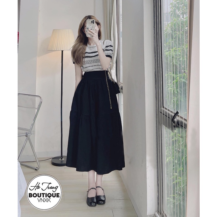 Áo len + Chân váy