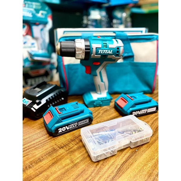 TOTAL Máy khoan búa dùng pin không chổi than TIDLI20608