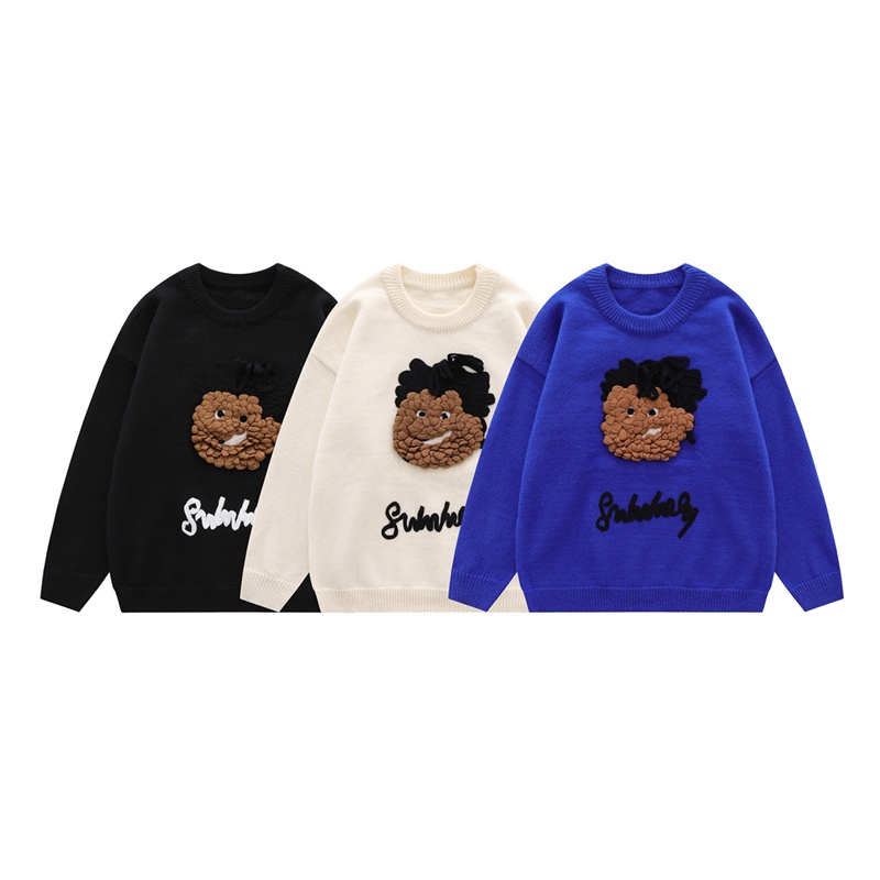 Áo sweater Cổ Tròn Mềm Mại Thoải Mái Thời Trang Dễ Thương Cho Bé Gái