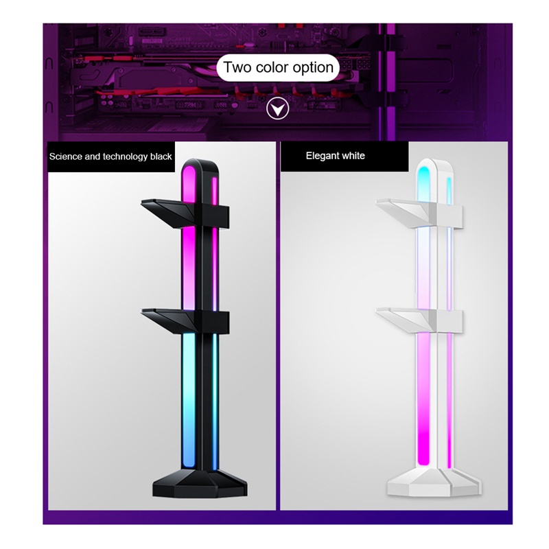 Giá Đỡ Card Đồ Họa 3 Pin ARGB Màu Đen